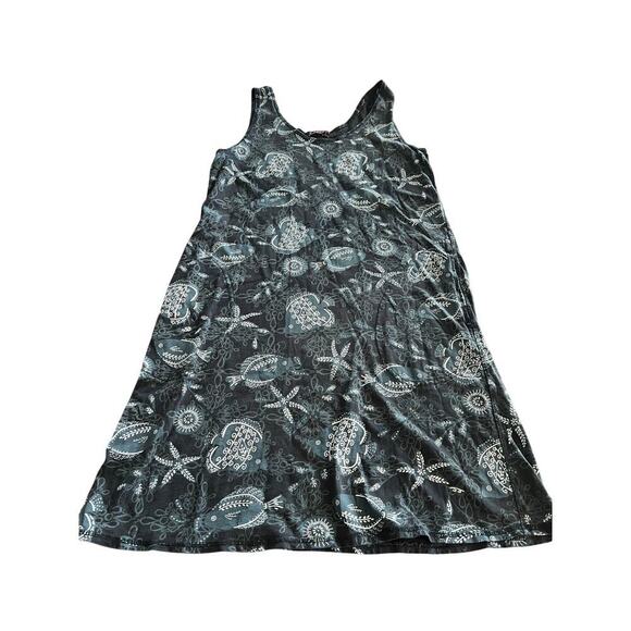 Fresh Produce Women's Black Beach Coverup Seashell Tank Dress Size Small - Picture 5 of 6